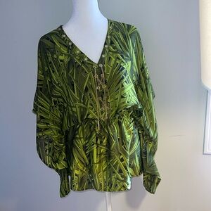 Michael Kors Tropical Green Swim Coverup